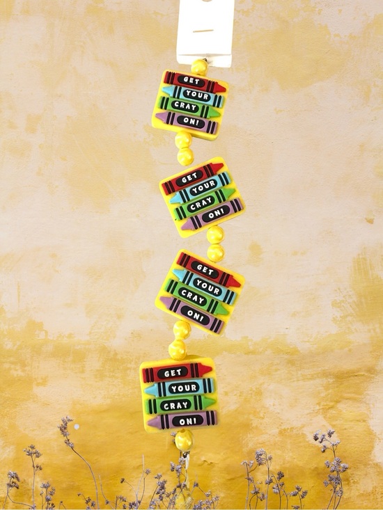 Handmade Other - Get Your Cray On! Yellow Multicolor Handmade Beads